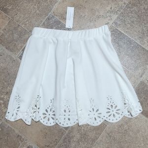 Urban Coco Floral Cut Out Eyelet Design Skirt